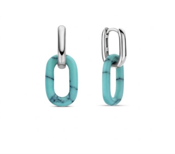 Orecchini Ti Sento Milano Donna in Argento Turchese 7903TQ - 7903TQ